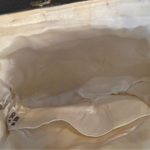 Vintage beaded white evening bag - Picture 5 of 5